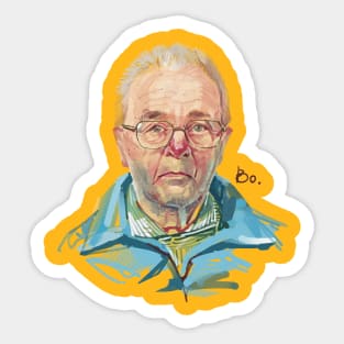 My painting, old man Sticker